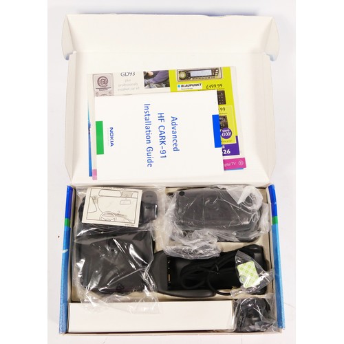 159 - A Nokia advanced HF CARK-91 car kit, boxed and unused, with manual and Carphone Warehouse leaflet, t... 