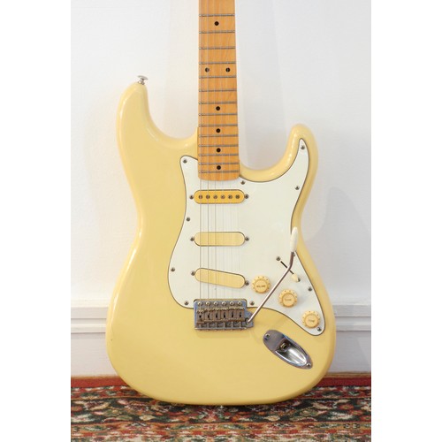 167 - A Fenix Strat copy electric guitar, by Young Chang (potentially a ST-20), serial No. E1055998, custa... 