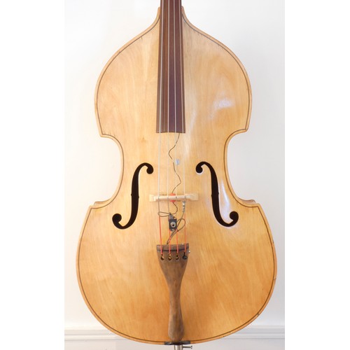 169 - A 3/4 double bass, 6'2