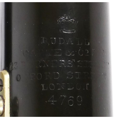 187 - A Rudall Carte & Co Ltd flute, serial number 4769, potentially dated between 1901 and 1903, in locka... 