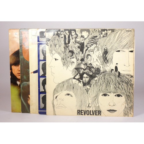 203 - Seven Beatles LPs, to include With The Beatles (pmc 1206), A Hard Day's Night (pmc 1230), Beatles Fo... 