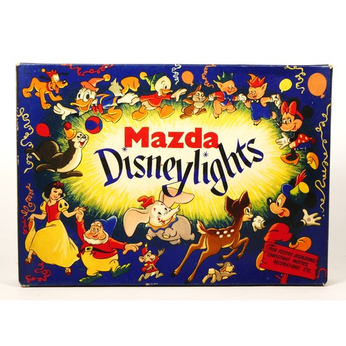 244 - A set of Mazda Disneylights, a string of Christmas lights featuring Walt Disney characters such as M... 