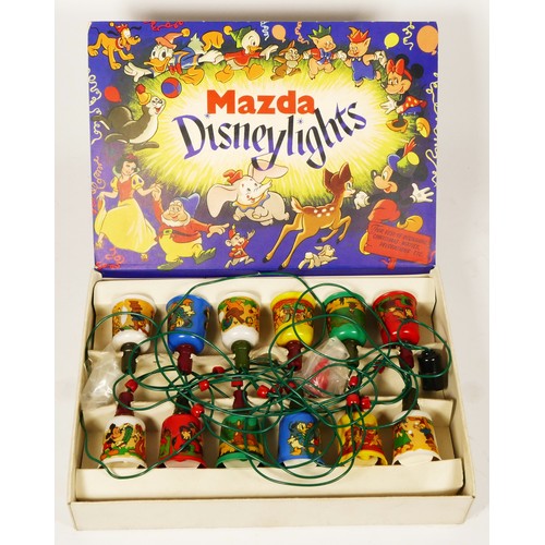 244 - A set of Mazda Disneylights, a string of Christmas lights featuring Walt Disney characters such as M... 