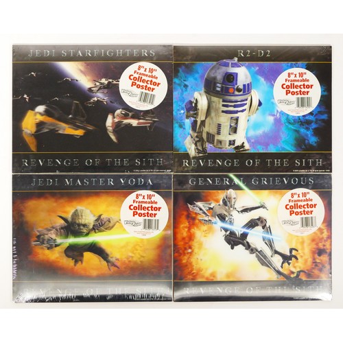 251 - A set of four Star Wars Revenge Of The Sith 3d posters, by Vivid Vision, 8” x 10”, to include Jedi S... 