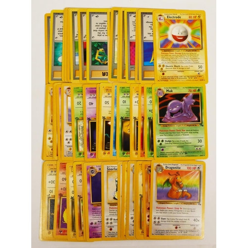 259 - 50 Pokemon cards, to include Mewtwo, Electrode, Hitonla, Pidgeot, Vaporeon, Pikachu (Pokemon The Fir... 