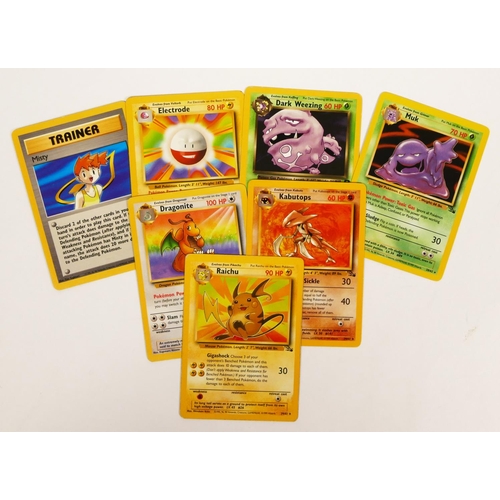 259 - 50 Pokemon cards, to include Mewtwo, Electrode, Hitonla, Pidgeot, Vaporeon, Pikachu (Pokemon The Fir... 