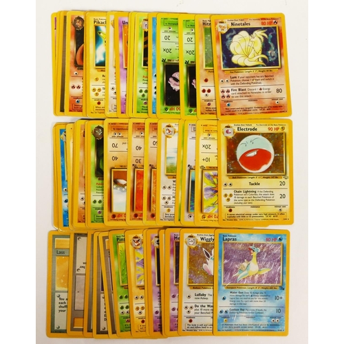 263 - 50 Pokemon cards, to include Dark Charizard, Mewtwo, Dragonite (Pokemon The First Movie promo card),... 