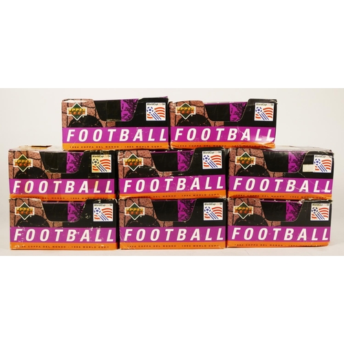 282 - Eight boxes of Upper Deck World Cup 1994 trading cards, each box contains 50 card packs, each contai... 