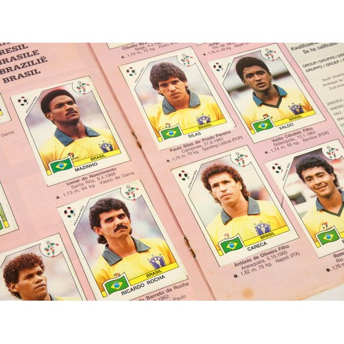 284 - A Panini Italia 90 World Cup sticker album, complete