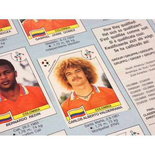 284 - A Panini Italia 90 World Cup sticker album, complete