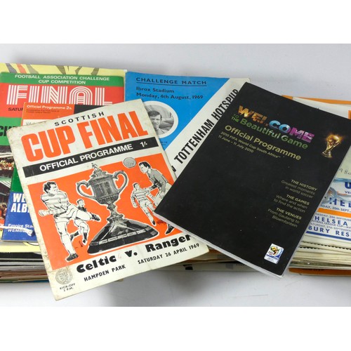 288 - A collection of football programmes, to include 10 Scottish teams, dated from 1969, including the Sc... 