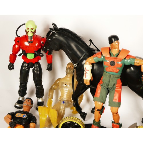 312 - Twenty Action Man comics, together with nine Action Man figures from the 2000s, including off road s... 