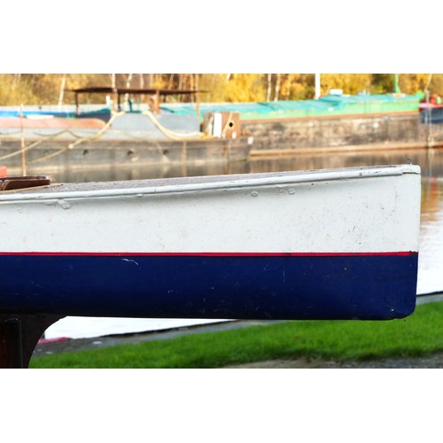 323 - A remote controlled cruiser boat, complete with propellers and servos, white and red livery, Merlin ... 