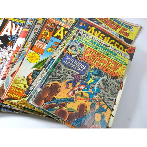 331 - A collection of Marvel Avengers comics, to include The Avengers Starring Doctor Strange (issues #63 ... 