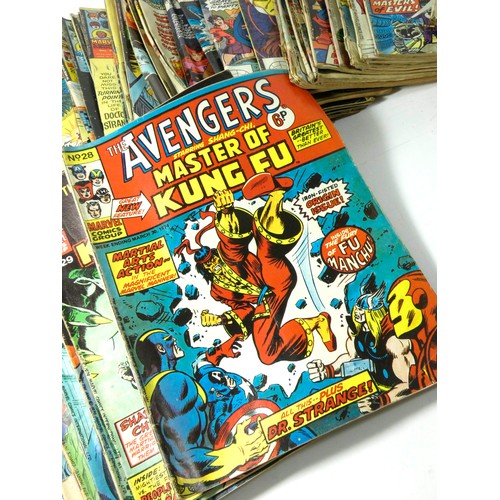 331 - A collection of Marvel Avengers comics, to include The Avengers Starring Doctor Strange (issues #63 ... 