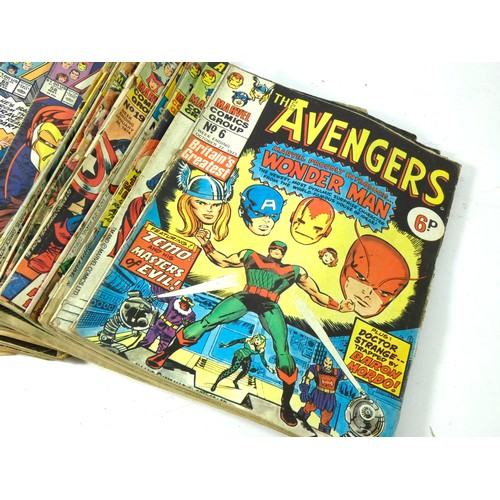 331 - A collection of Marvel Avengers comics, to include The Avengers Starring Doctor Strange (issues #63 ... 