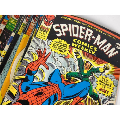 336 - A collection of Marvel Spider-Man comics, to include Super Spider-Man TV Comic (issues #450, #451, #... 