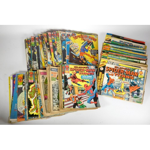 336 - A collection of Marvel Spider-Man comics, to include Super Spider-Man TV Comic (issues #450, #451, #... 