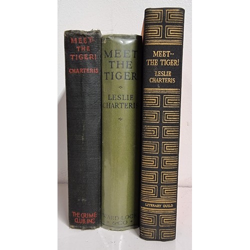 360 - The Saint, Charteris, Leslie, Meet the Tiger, pub. for The Crime Club Inc, NY, 1929 1st ed., Meet th... 