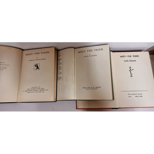 360 - The Saint, Charteris, Leslie, Meet the Tiger, pub. for The Crime Club Inc, NY, 1929 1st ed., Meet th... 