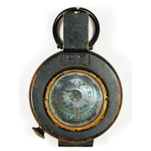 403 - WWII, a British Army hand held Mk III compass, by T.G.Co. Ltd., no. 212715, dated 1943, mother of pe... 