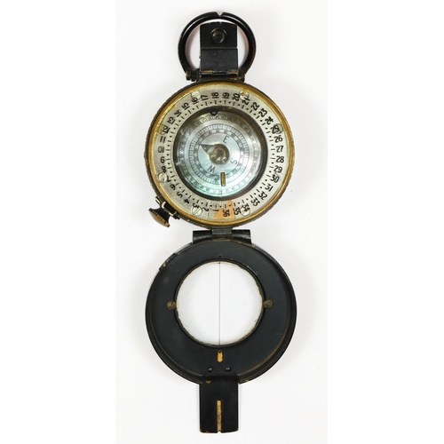 403 - WWII, a British Army hand held Mk III compass, by T.G.Co. Ltd., no. 212715, dated 1943, mother of pe... 