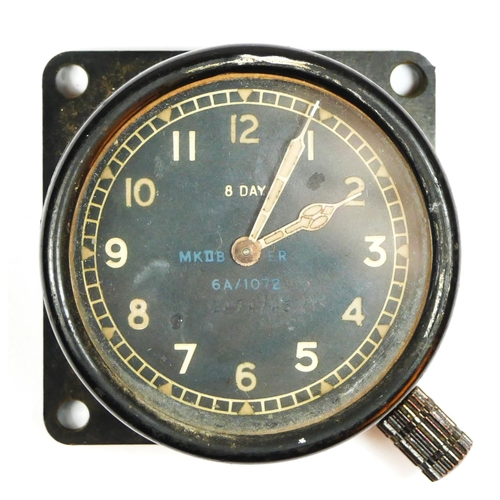 404 - WWII RAF/Air Ministry Mk.IIB ER 8 day Bakelite cockpit clock, ref. 6A/1072, serial no. 2474/44, 6.5c... 