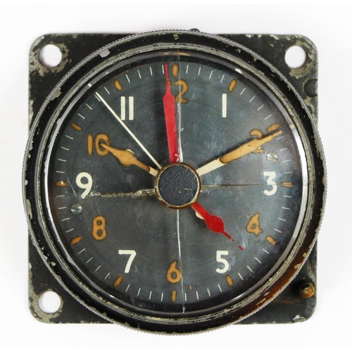 405 - RAF/Air Ministry Mk.IIA metal one day cockpit clock, ref. 6a/1002, serial number 21961/44, bezel win... 