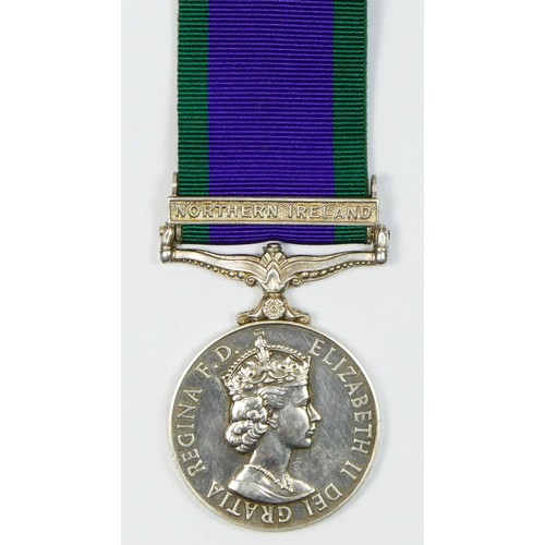 446 - E.R. II G.S.M. Northern Ireland, awarded to 24521264 Pte. S.M. Strain, Green Howards