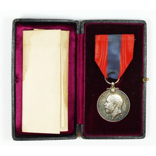 459 - A George V Imperial Service medal, awarded William Henry Hexter, with case and citation.