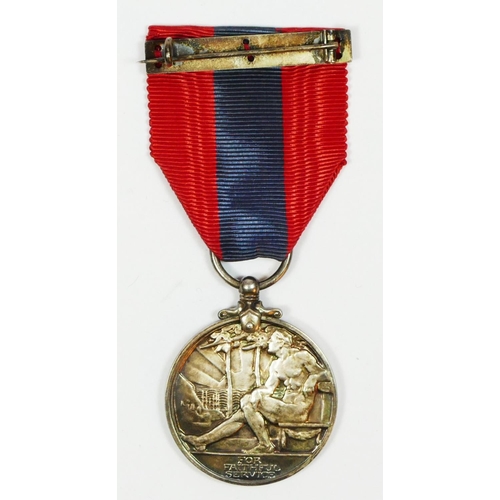 459 - A George V Imperial Service medal, awarded William Henry Hexter, with case and citation.