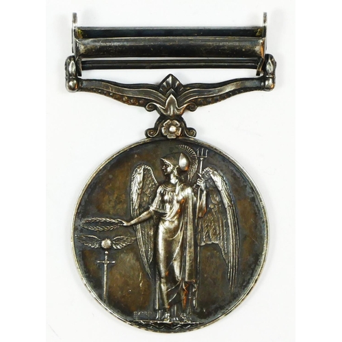 460 - A WWII General Service Medal with Palestine 1945-48 bar, awarded 2384809 Dvr W.M. Freel, Royal Signa... 