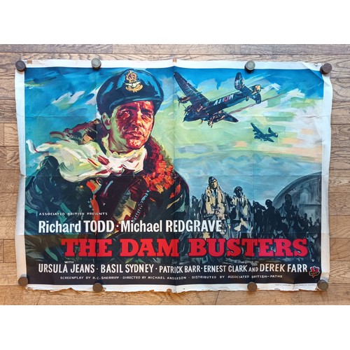 235 - The Dam Busters (1955) film poster, designed by Italian poster painter Angelo Cesselon (1922-1992), ... 