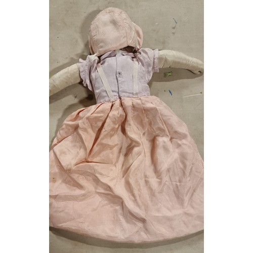 267 - Vintage cloth doll/nightdress case