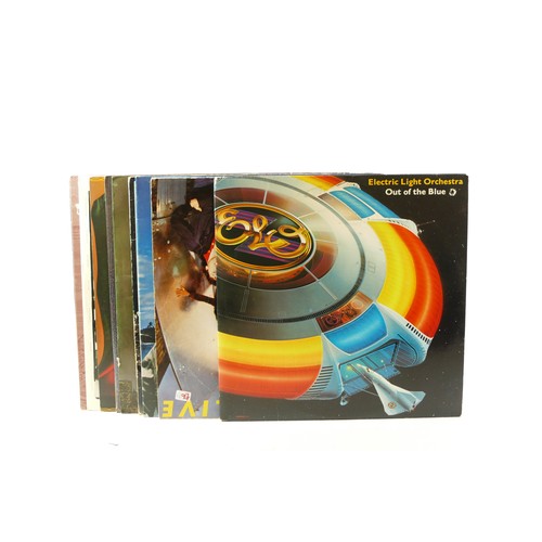 232 - Fifteen vinyl LPs, to include ELO -Time, 10cc - Deceptire Bends, ELO - On The Third Day, ELO - Disco... 