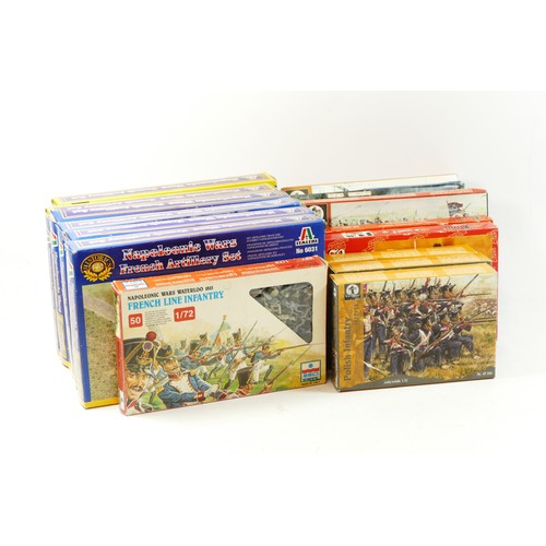 505 - Six Italeri model kits, Napoleonic Wars French Artillery Sets (60310, Two Bum model kits to include ... 