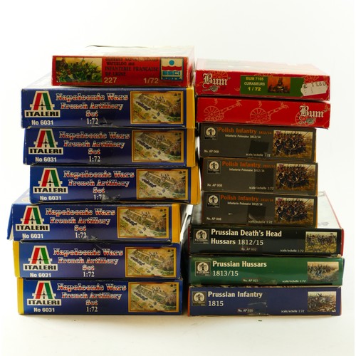 505 - Six Italeri model kits, Napoleonic Wars French Artillery Sets (60310, Two Bum model kits to include ... 