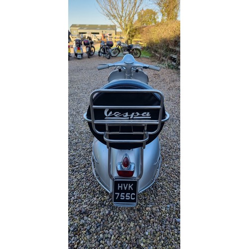 32 - 1965 Vespa VBB2T, 150cc. Registration number HVK 755C. Frame number VBB2T *265852*. Engine number VB... 