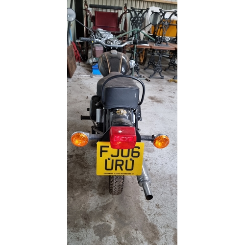 52 - 2006 Royal Enfield Bullet 350, 349cc. Registration number FJ06 URU. Frame number ME3BABSB46C693021. ... 