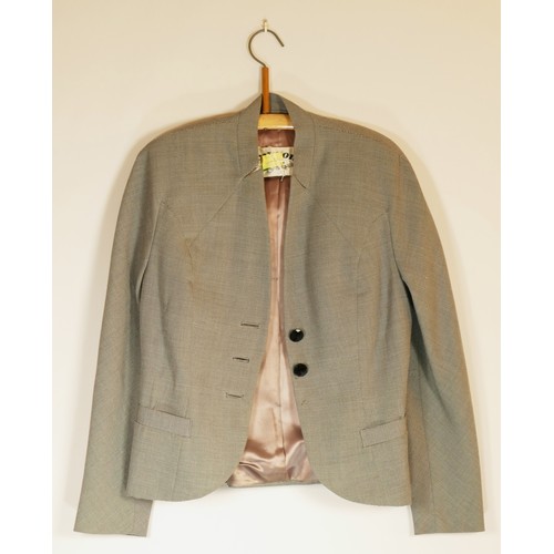 103 - A selection of jackets to inlcude a sage green, suede jacket, size 40