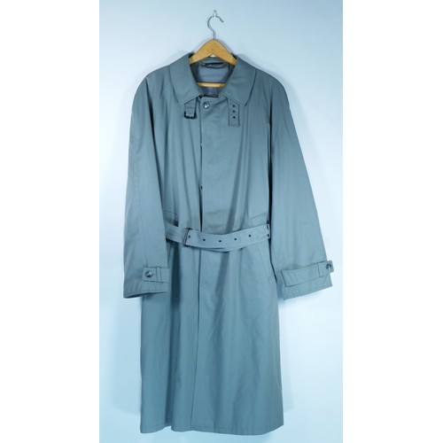 115 - A men's belted 'Dannimac' grey trench coat, size 42