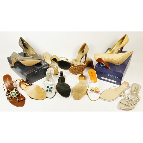 124 - 8 pairs of ladies size 37, where marked, shoes to include Peter Kaiser, Calvin Klein, Paolo Correlli... 