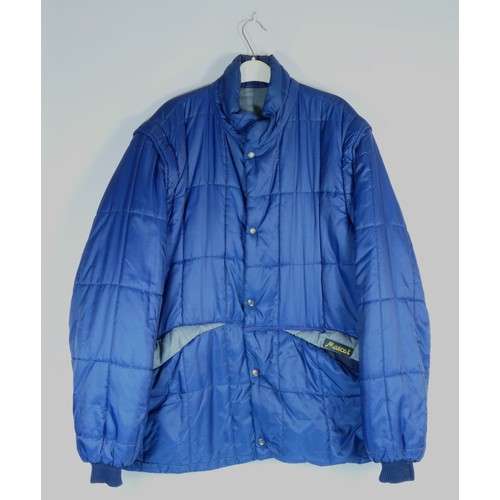 126 - A men's dark blue 'Mascot' puffer jacket/coat, size 48