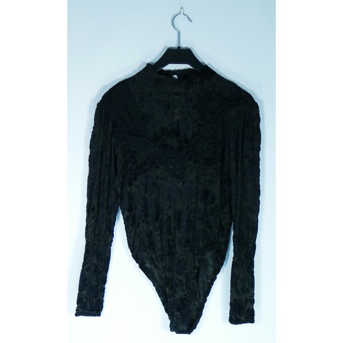 122 - A selection of clothing to include a 'Together' green crushed velvet dress v-neck lace detail with s... 