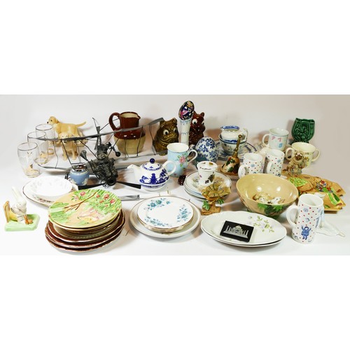 A collection of mid 20th century & later ceramics and glassware, to