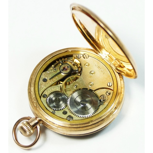 121 - Omega, a 9ct gold, keyless wind, open face ladies fob watch, London 1912, the signed movement number... 