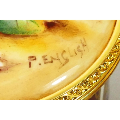 164 - Two Royal Worcester circular trinket pots from the Connoisseur Collection, to include Painted Fruits... 