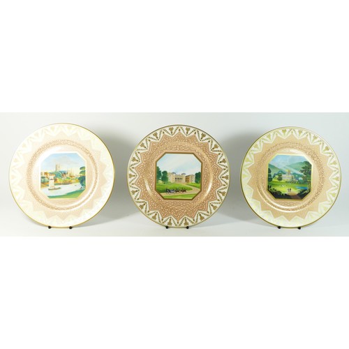 198 - Three Royal Worcester plates, released to commemorate the 250th anniversary of Royal Worcester, to i... 