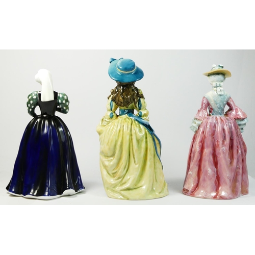 214 - Three Royal Doulton ceramic figures, to include Mary Queen Of Scots, Queens Of The Realm collection,... 