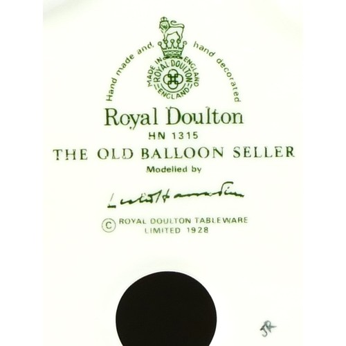 208 - Four Royal Doulton figures, to include Balloon Lady, stamped HN 2935, 21cm tall, boxed, The Balloon ... 